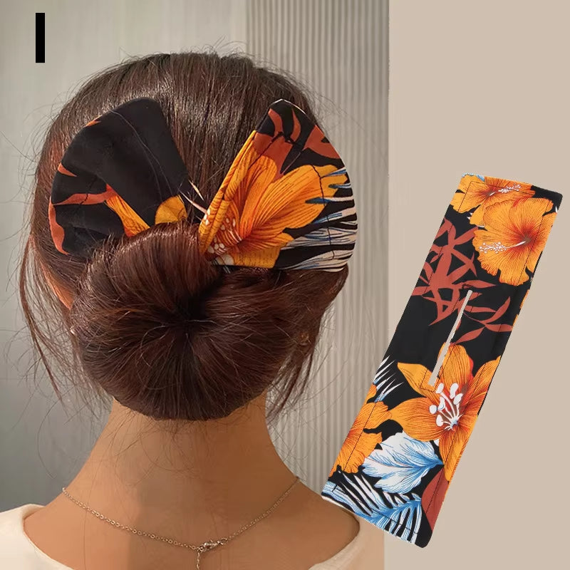 Fashion Magic Twist Clip Lazy Headband Hair Braider Curler Bow Barrette Elegant Donut Bun Maker Tool Scrunchies Hair Accessories