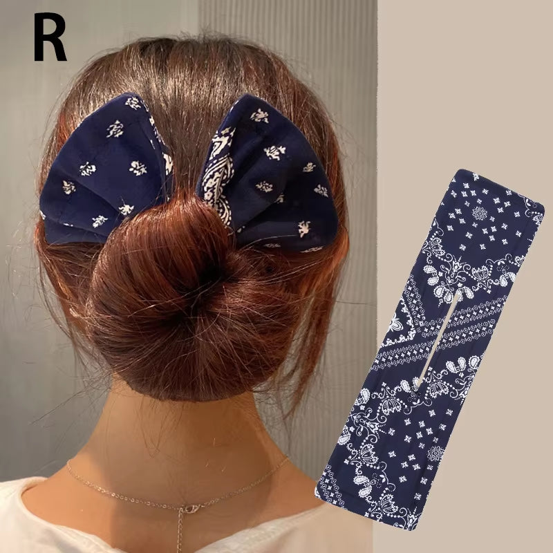 Fashion Magic Twist Clip Lazy Headband Hair Braider Curler Bow Barrette Elegant Donut Bun Maker Tool Scrunchies Hair Accessories